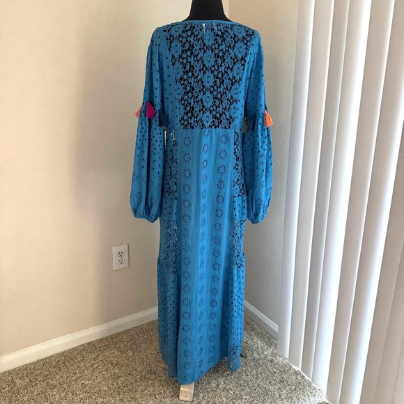 Misa Los Angeles Victoria Cover Up Dress Blue Sz Small - Picture 5 of 10